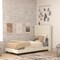 Flash Furniture Beige Queen Platform Bed with Headboard YK-1078-BEIGE-T-GG - alternate 1